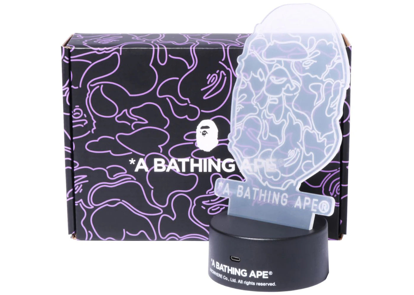 BAPE Ape Head LED Stand Black