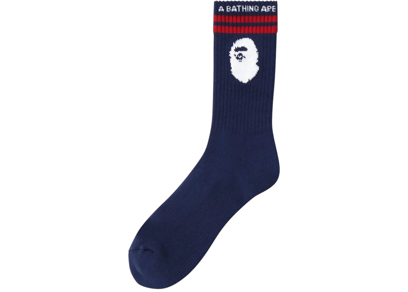 BAPE Ape Head Line Socks Socks Navy