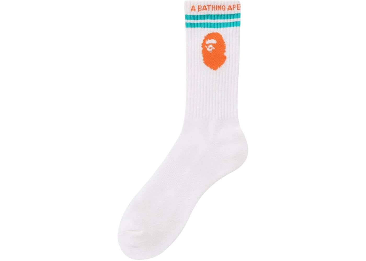 BAPE Ape Head Line Socks Socks White