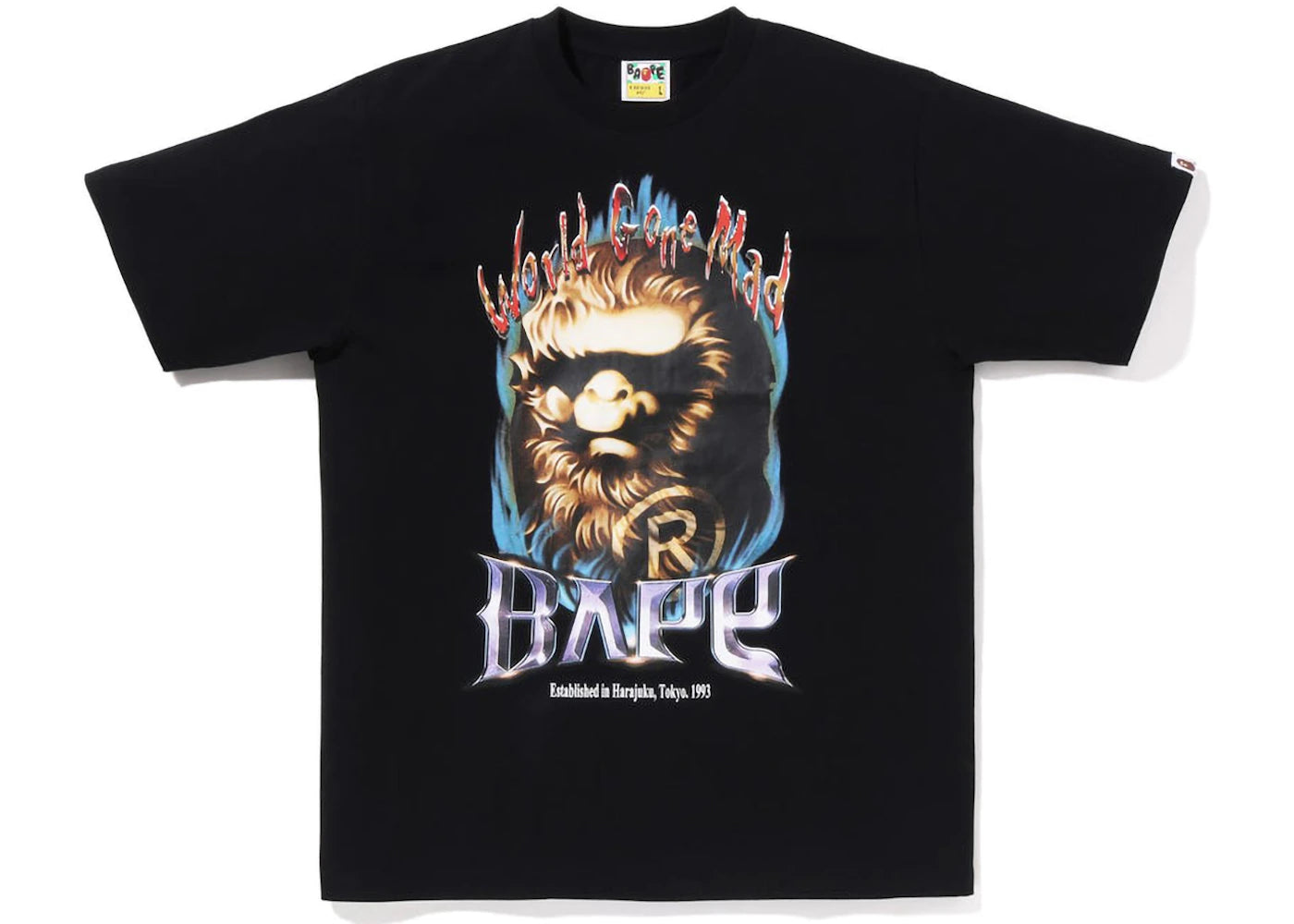 BAPE Ape Head Mad Tee Black