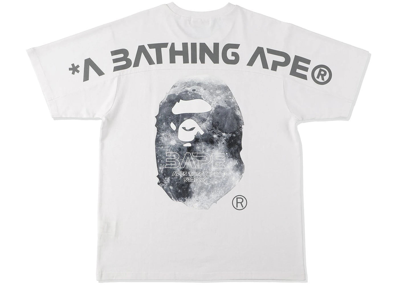 BAPE Ape Head Moon Tee White