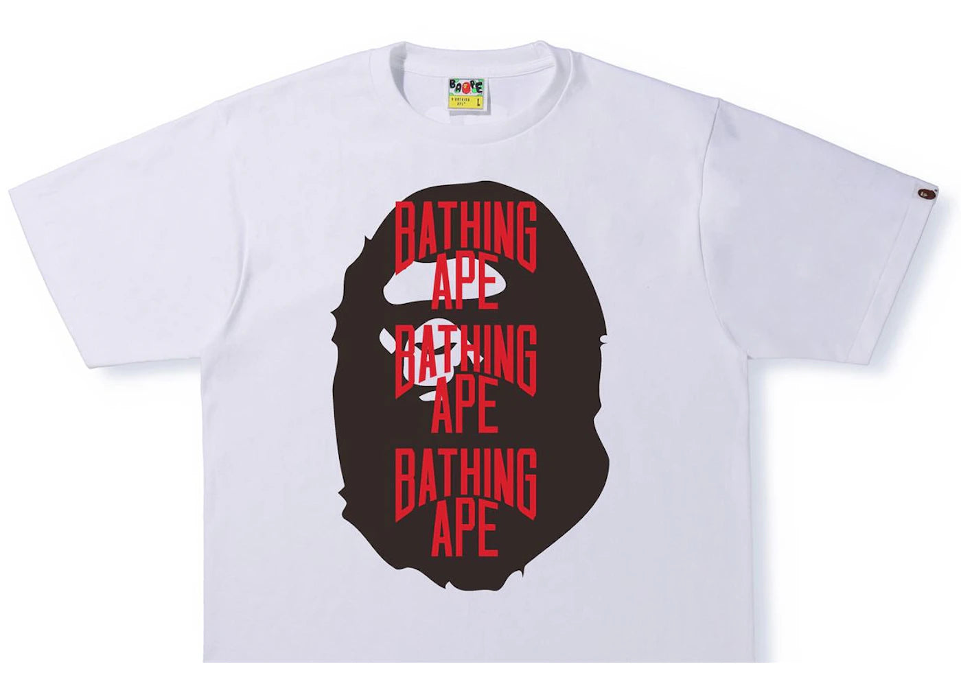 BAPE Ape Head Multi Print Tee (SS22) White