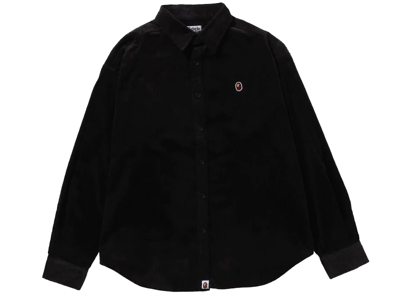 BAPE Ape Head One Point Corduroy Shirt Black