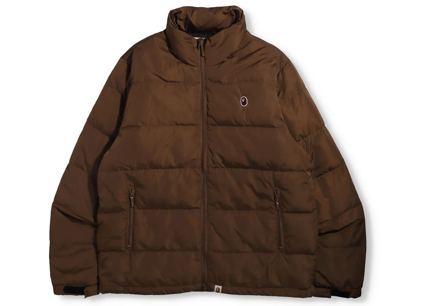 BAPE Ape Head One Point Down Jacket Beige