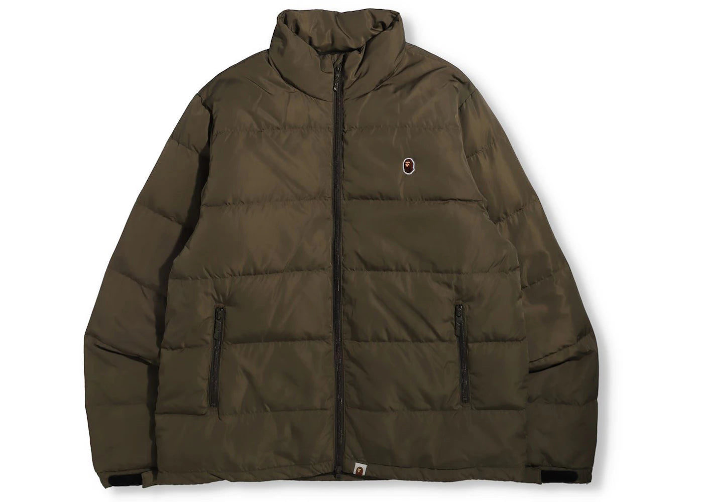 BAPE Ape Head One Point Down Jacket Olivedrab