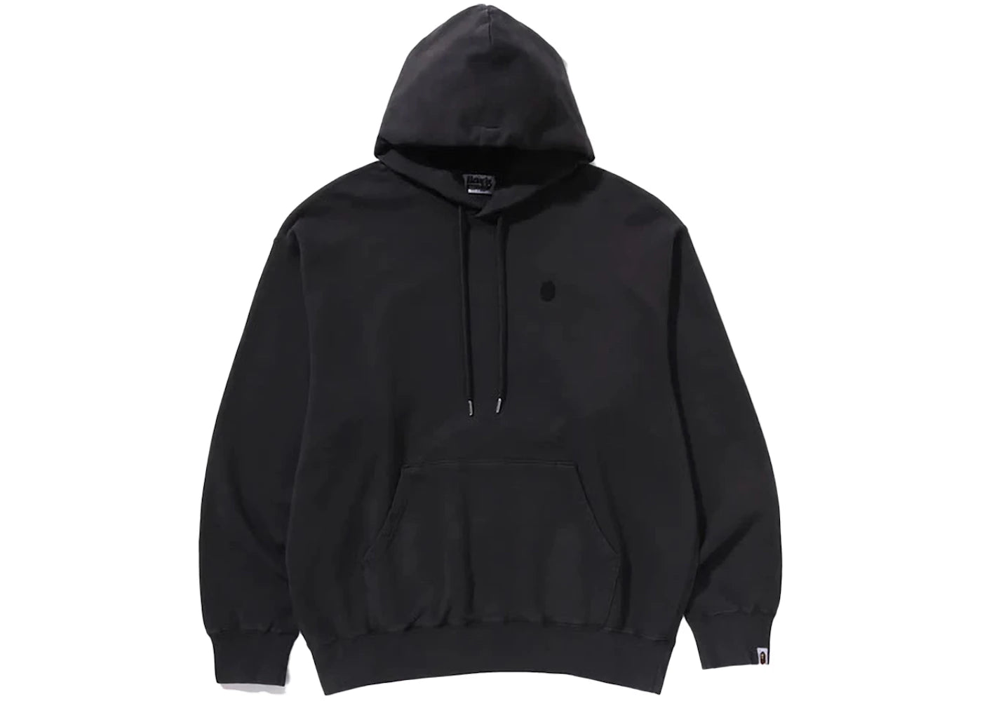 BAPE Ape Head One Point Garment Dye Pullover Hoodie Black
