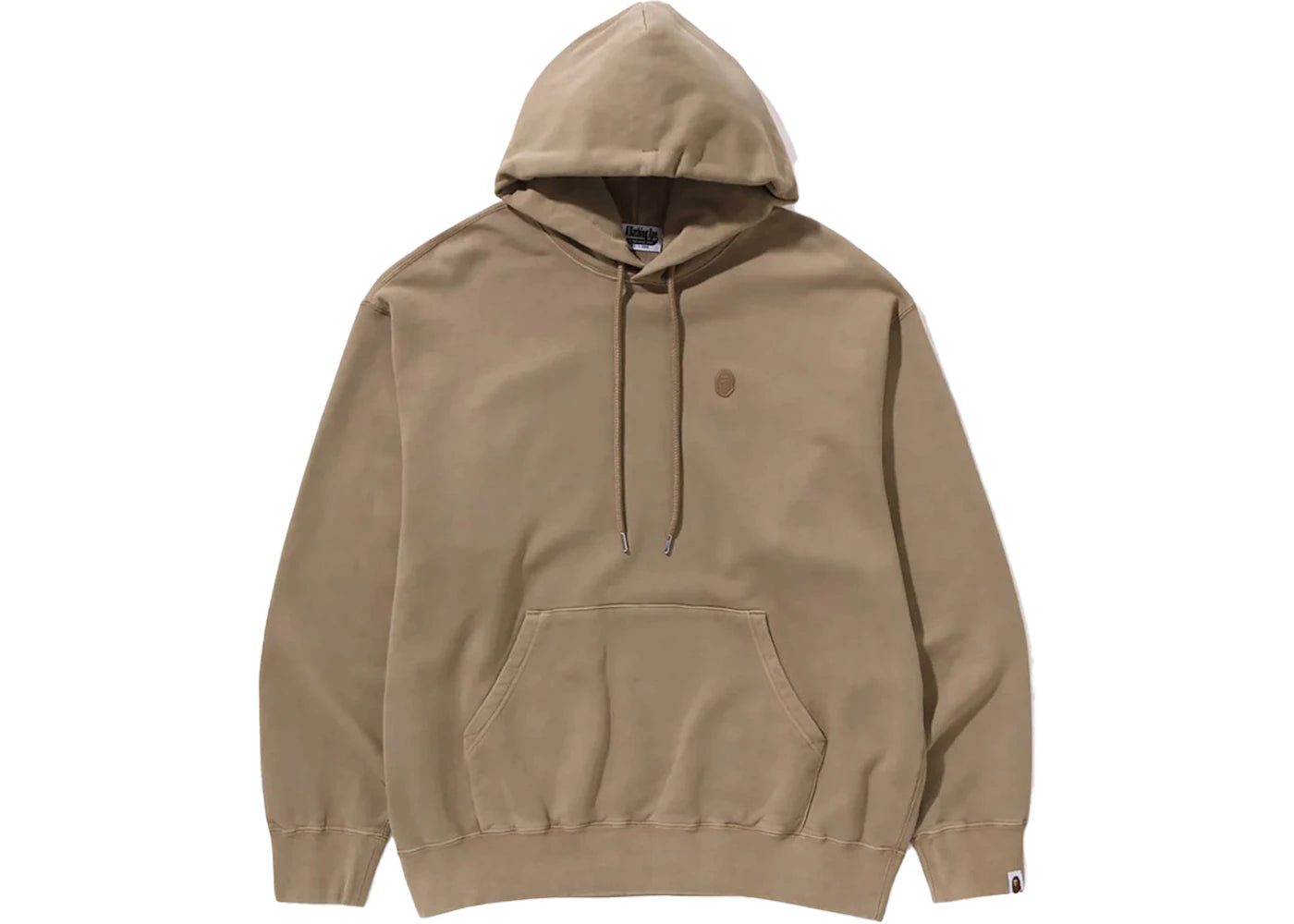BAPE Ape Head One Point Garment Dye Pullover Hoodie Brown