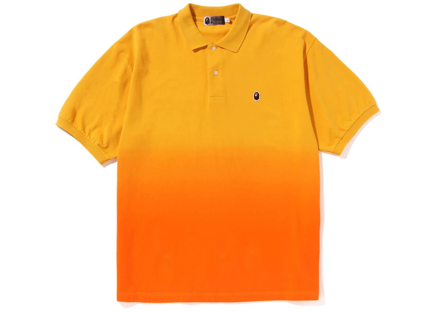 BAPE Ape Head One Point Gradation Relaxed Fit Polo Orange