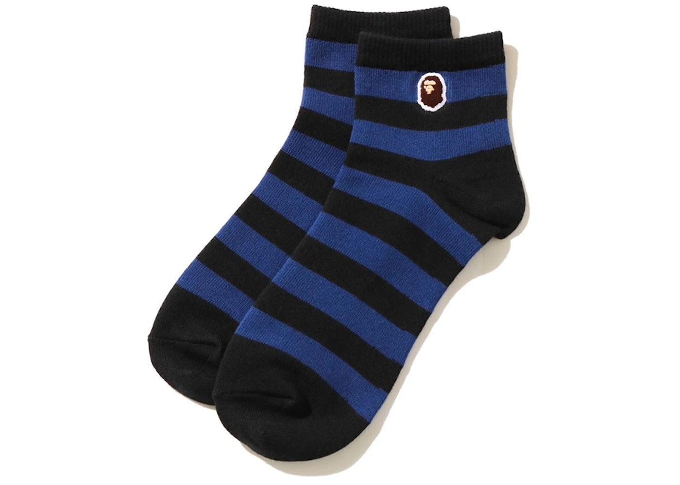 BAPE Ape Head One Point Hoop Ankle Socks Black/Blue