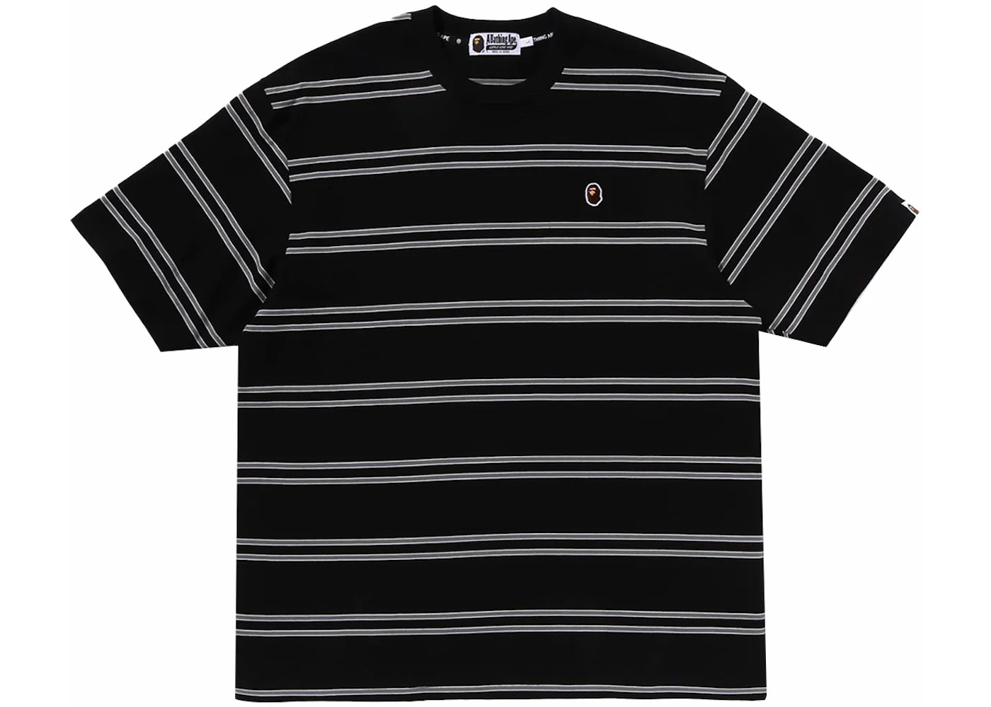 BAPE Ape Head One Point Hoop Relaxed Fit Tee Black