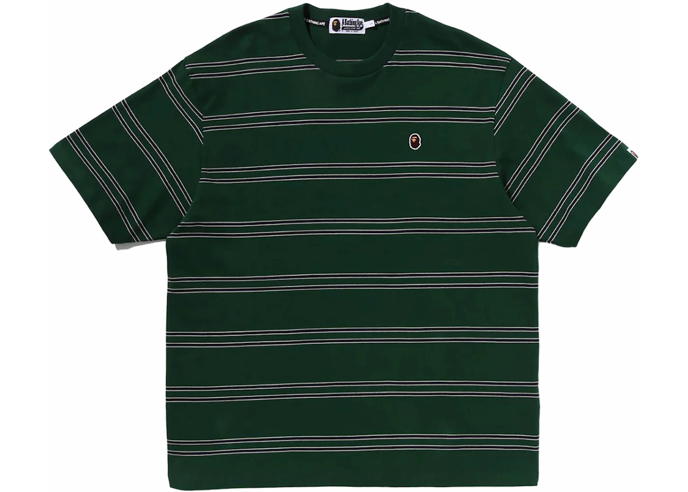 BAPE Ape Head One Point Hoop Relaxed Fit Tee Green