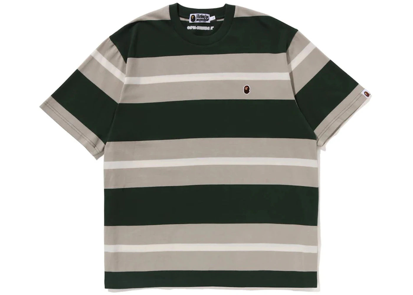 BAPE Ape Head One Point Hoop Tee Green