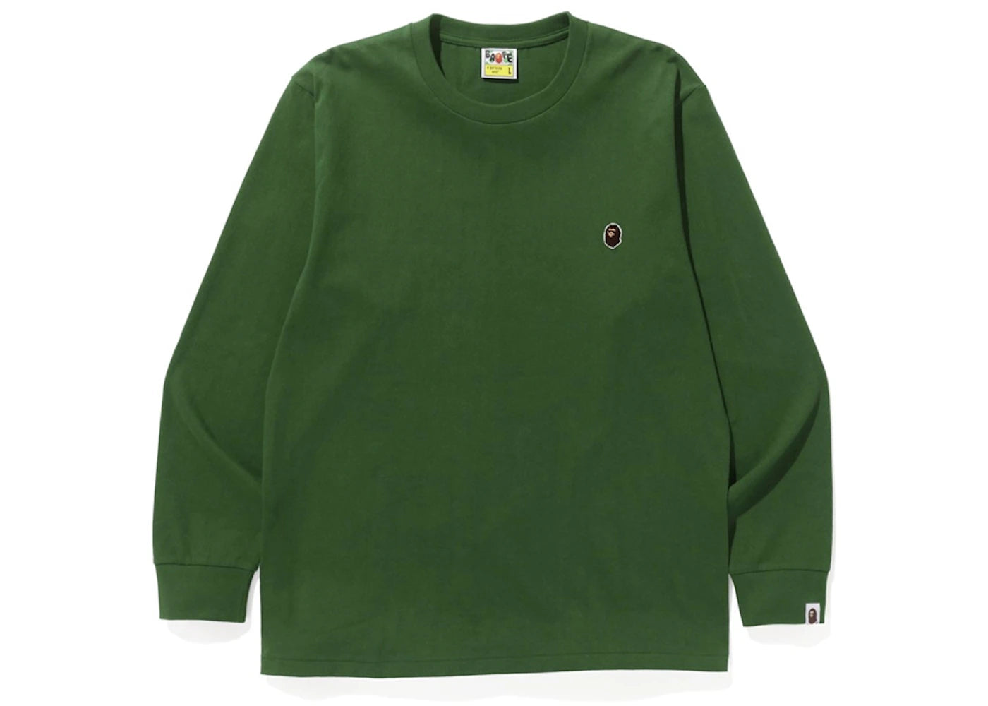 BAPE Ape Head One Point LS Tee Green