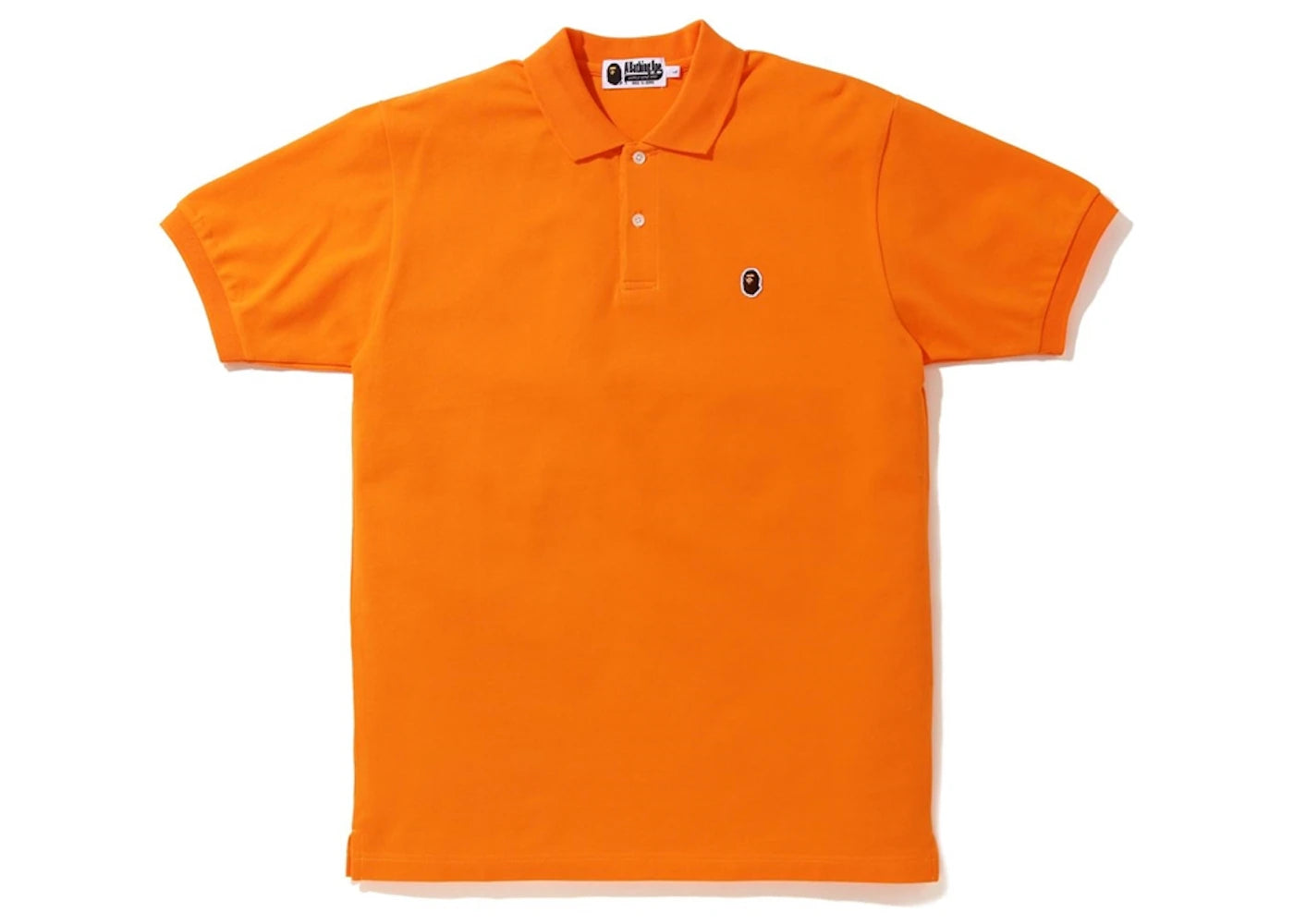 BAPE Ape Head One Point Polo Orange