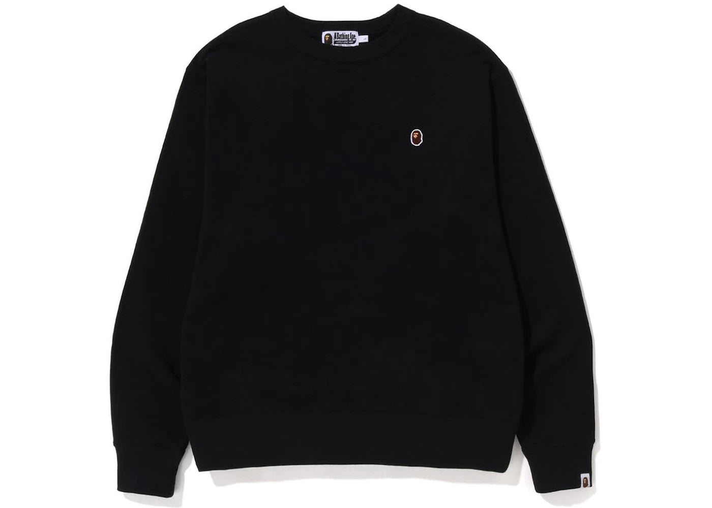 BAPE Ape Head One Point Relaxed Fit Crewneck (SS23) Black