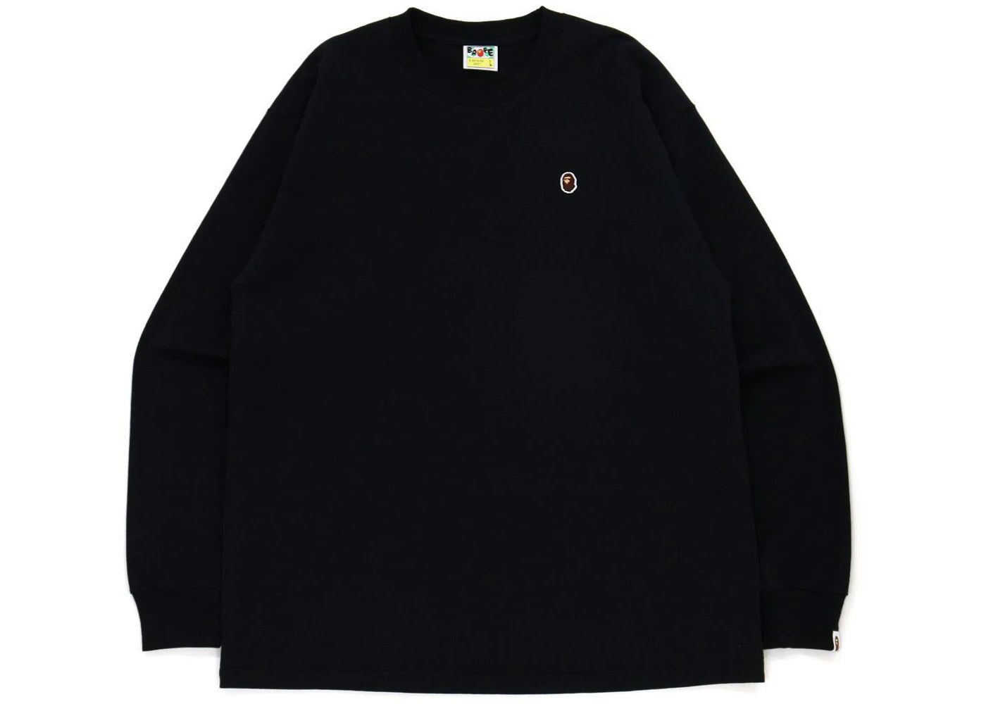 BAPE Ape Head One Point Relaxed Fit L/S Tee Black