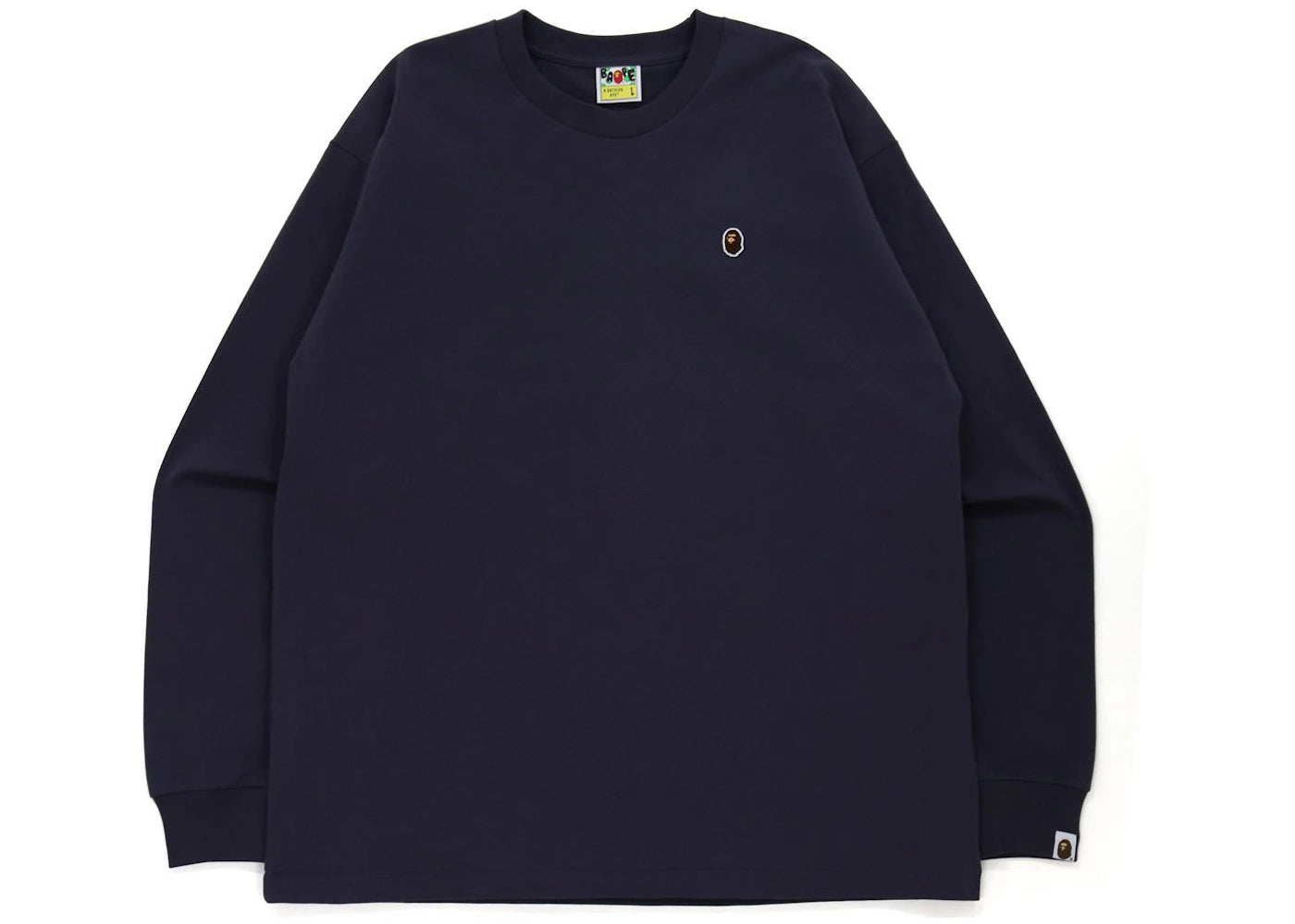 BAPE Ape Head One Point Relaxed Fit L/S Tee Purple