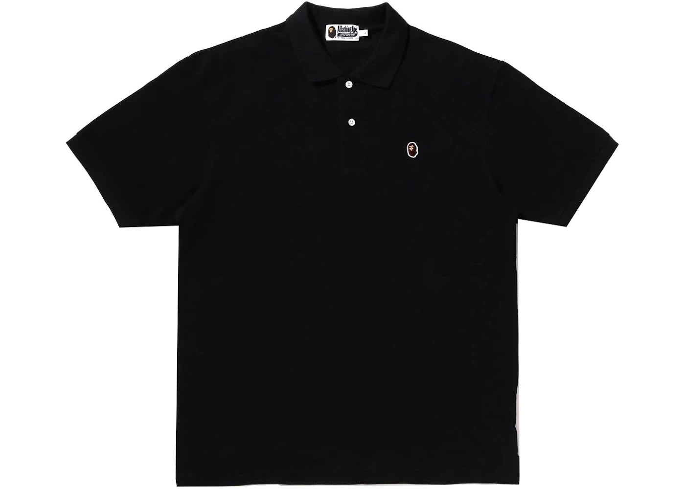 BAPE Ape Head One Point Relaxed Fit Polo Black