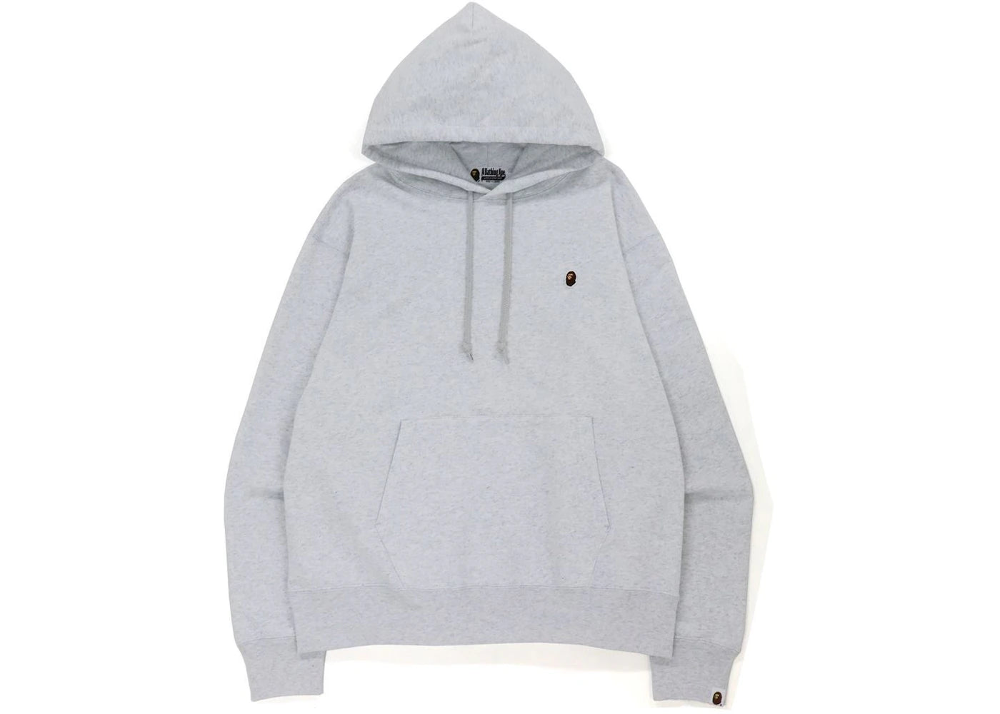 BAPE Ape Head One Point Relaxed Fit Pullover Hoodie Grey