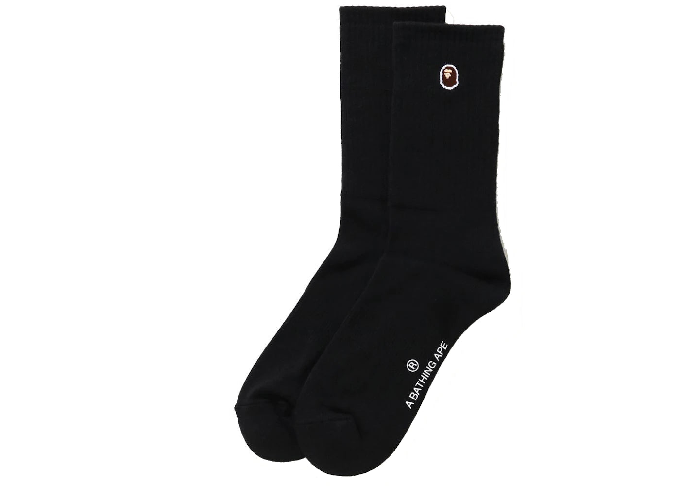 BAPE Ape Head One Point Socks (SS21) Black