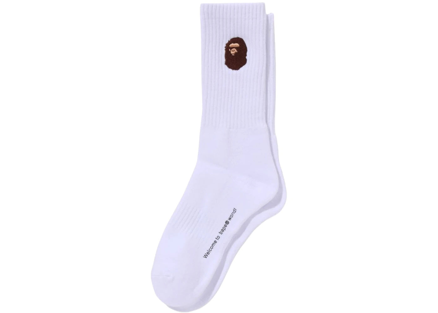 BAPE Ape Head One Point Socks (SS25) White