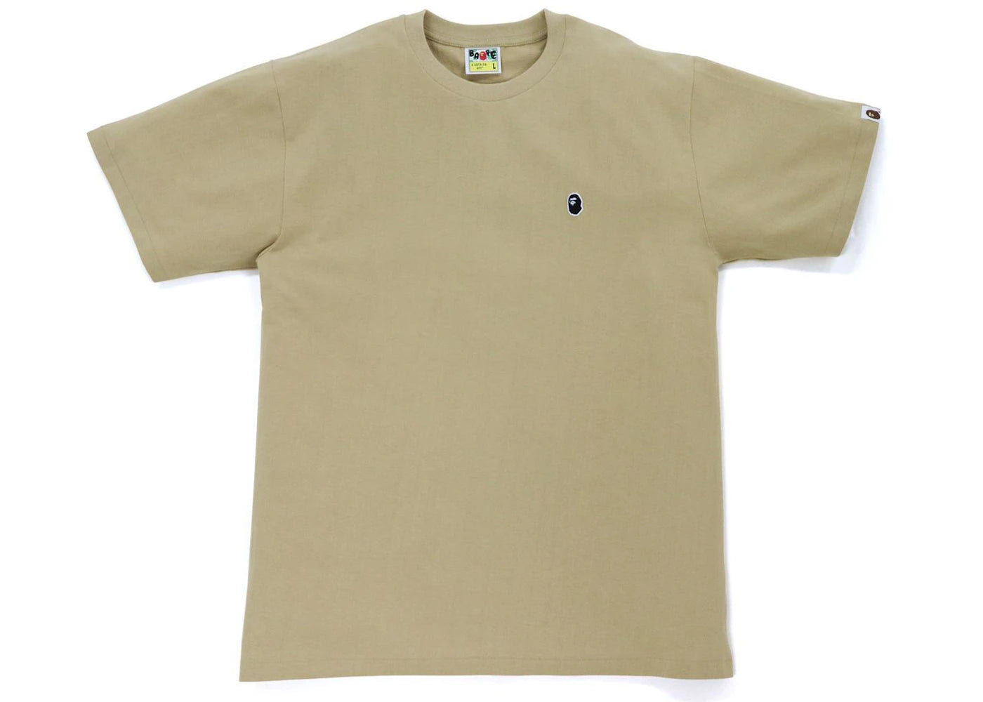 BAPE Ape Head One Point Tee (FW21) Beige