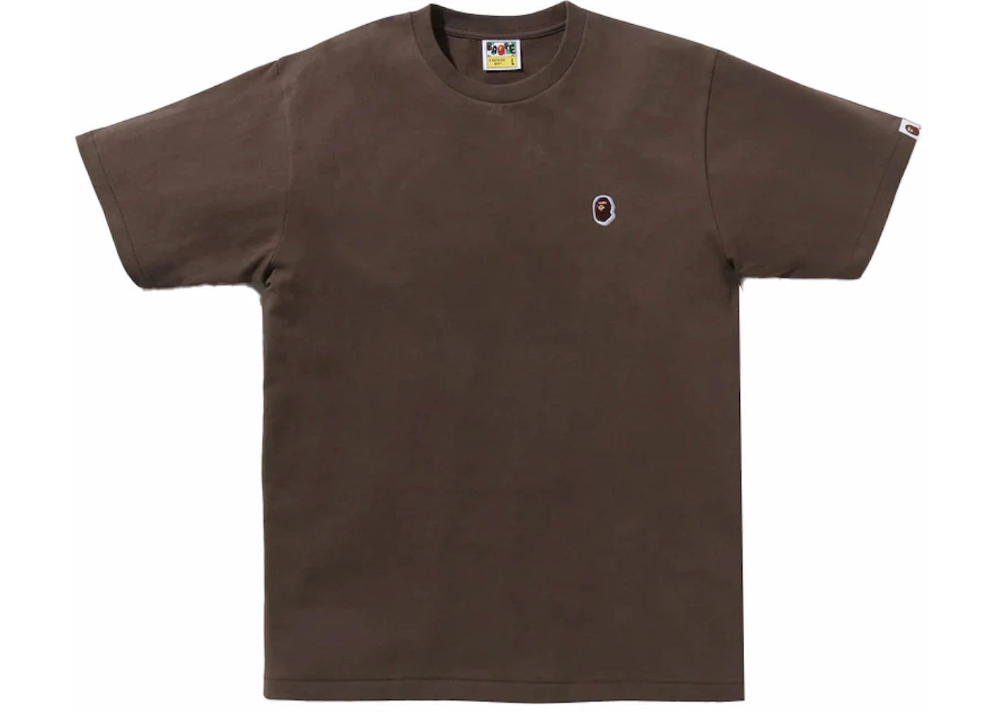 BAPE Ape Head One Point Tee Brown