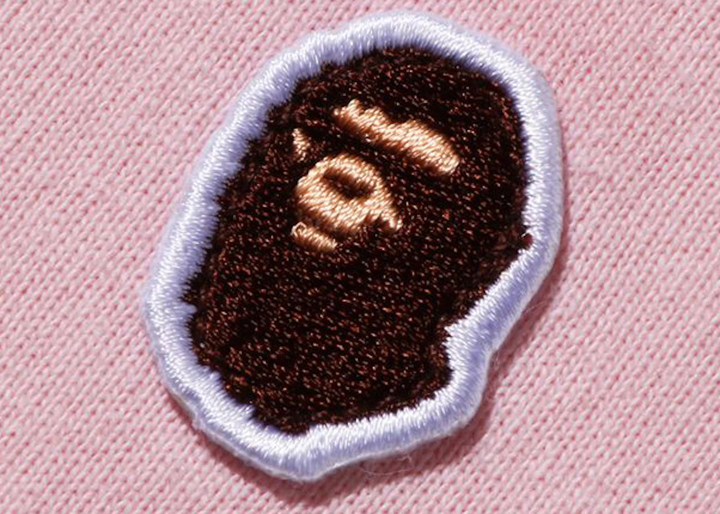 BAPE Ape Head One Point Tee Pink
