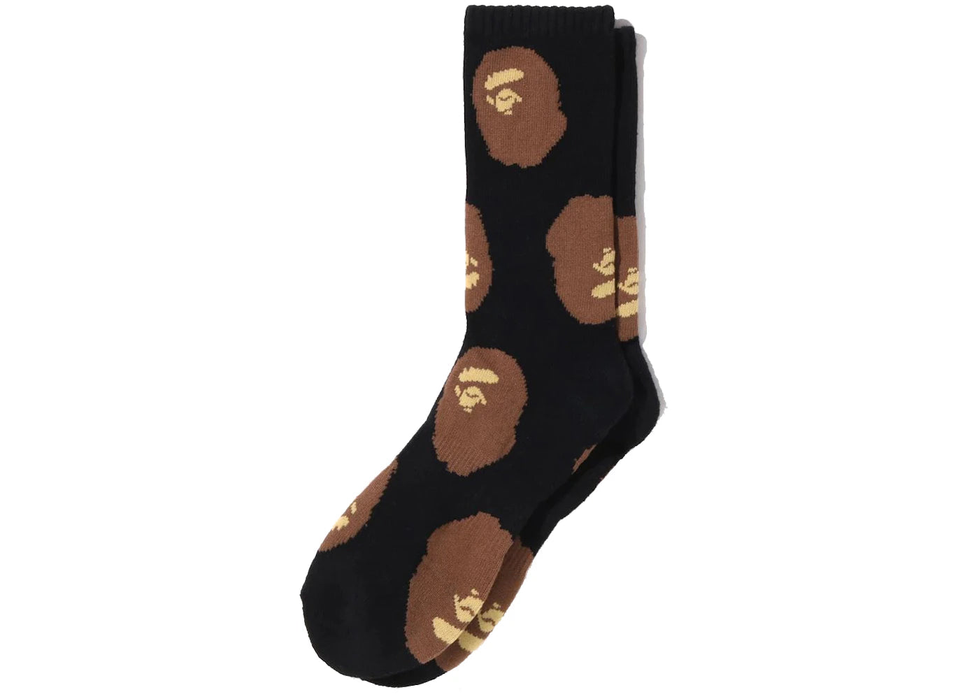 BAPE Ape Head Pattern Socks Black