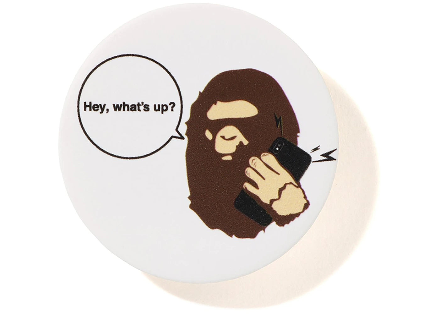 BAPE Ape Head Popsockets White