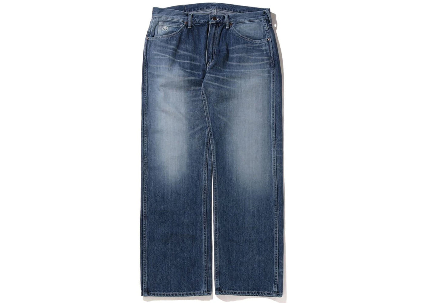 BAPE Ape Head Relaxed Fit Denim Light Indigo