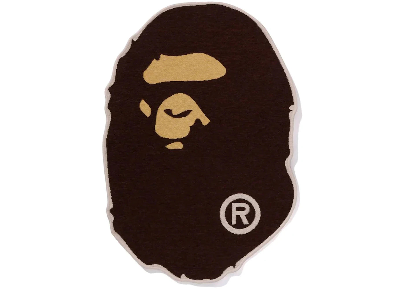 BAPE Ape Head Small Rug Brown