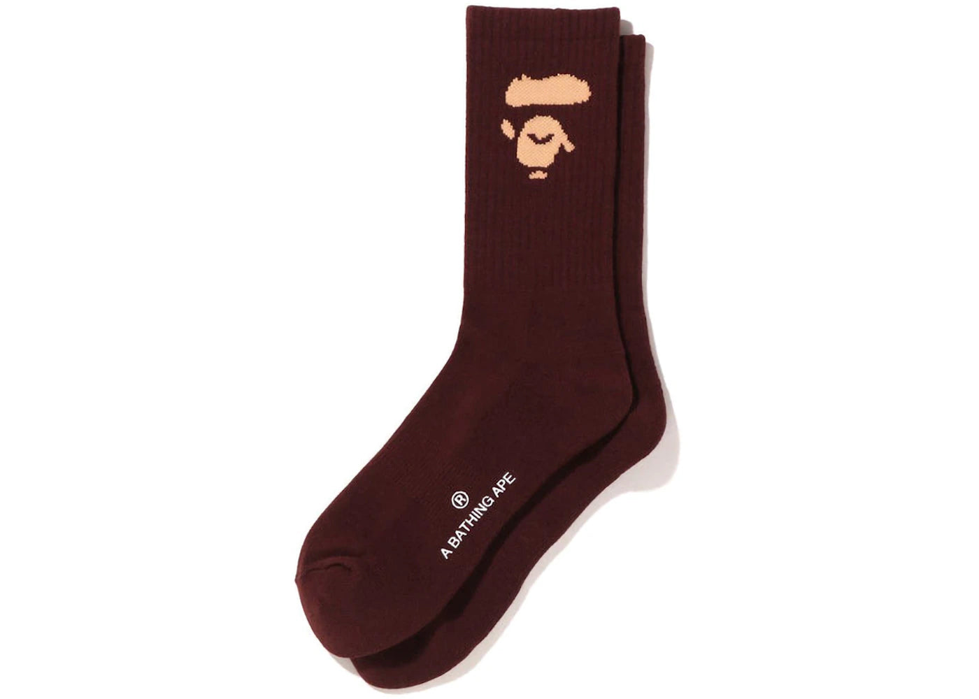 BAPE Ape Head Socks (FW22) Brown