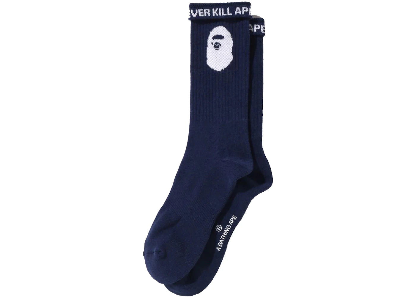BAPE Ape Head Socks Navy