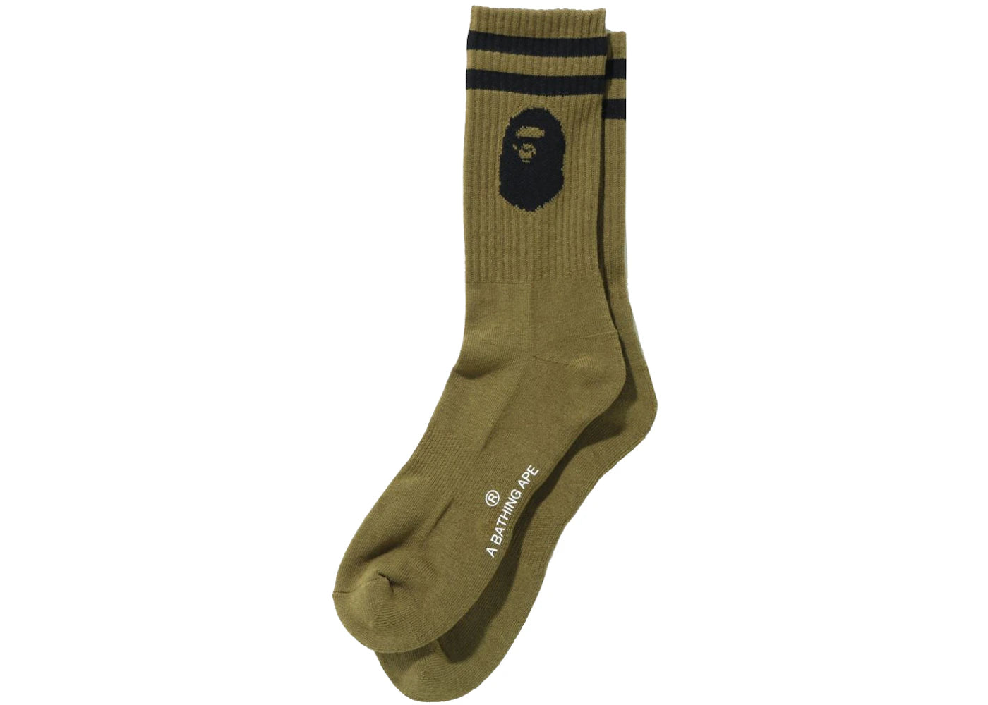 BAPE Ape Head Socks Olivedrab