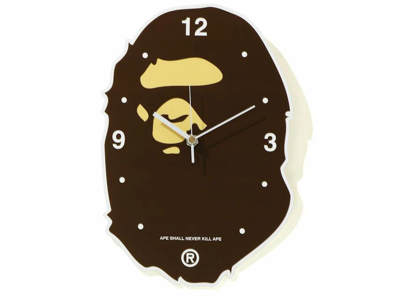 BAPE Ape Head Wall Clock Brown