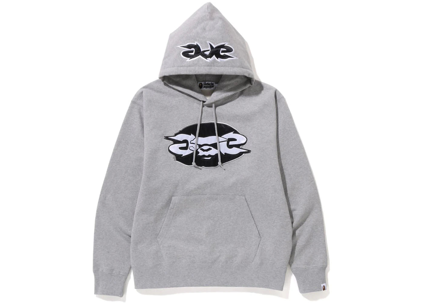 BAPE Ape Relaxed Fit Pullover Hoodie (FW22) Grey