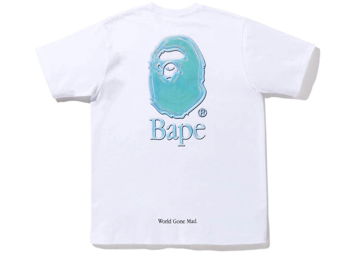 BAPE Aqua Ape Head Tee White