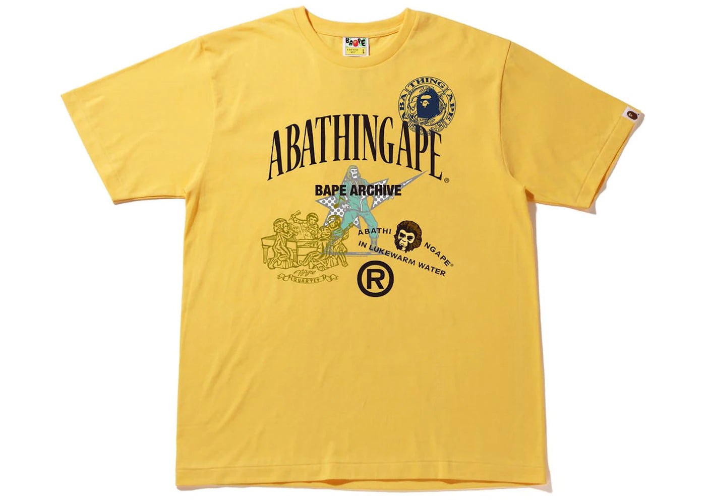 BAPE Archive Graphic #1 Tee Yellow