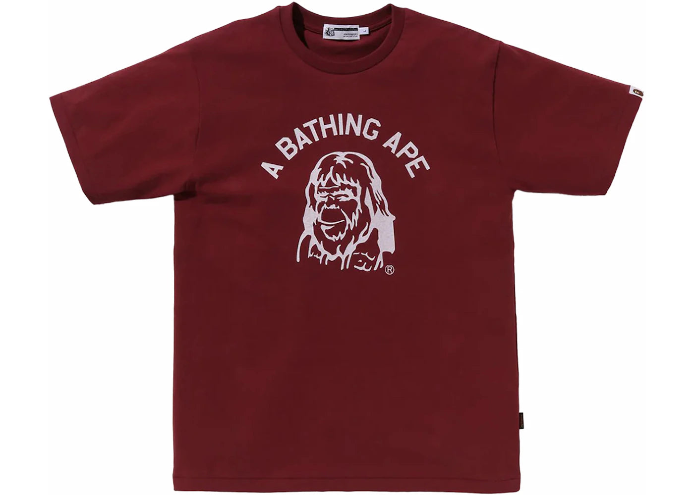 BAPE Archive Graphic Tee Burgundy