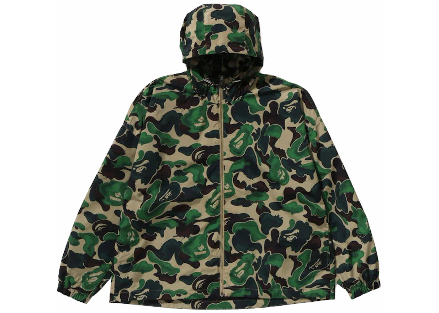 BAPE Art Camo Lightweight Hoodie Jacket Green