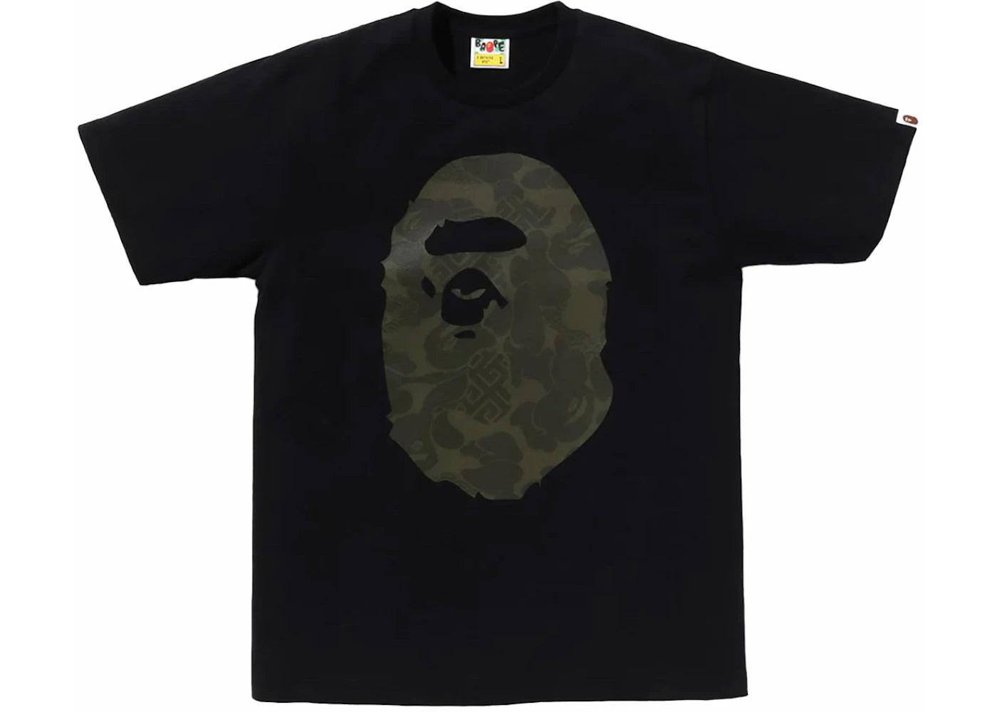 BAPE Asia Camo Big Ape Head Tee Black