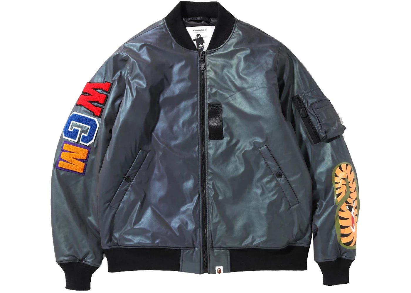 BAPE Aurora Shark Loose Fit MA-1 Black