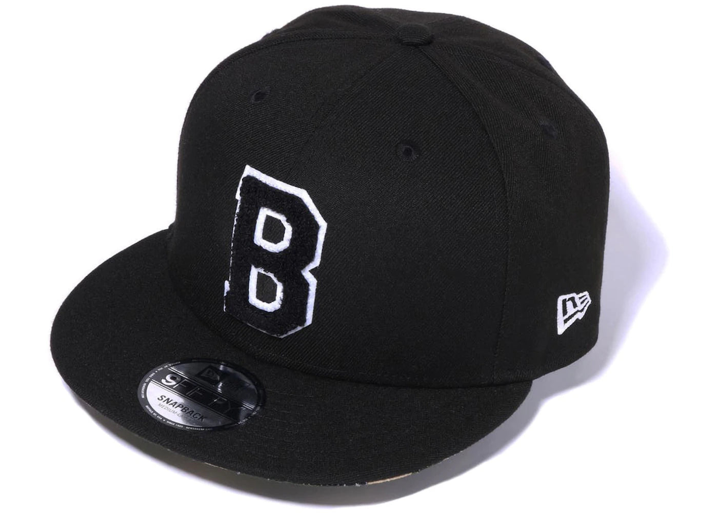 BAPE B Logo A Bathing Ape 9Fifty New Era Cap Black