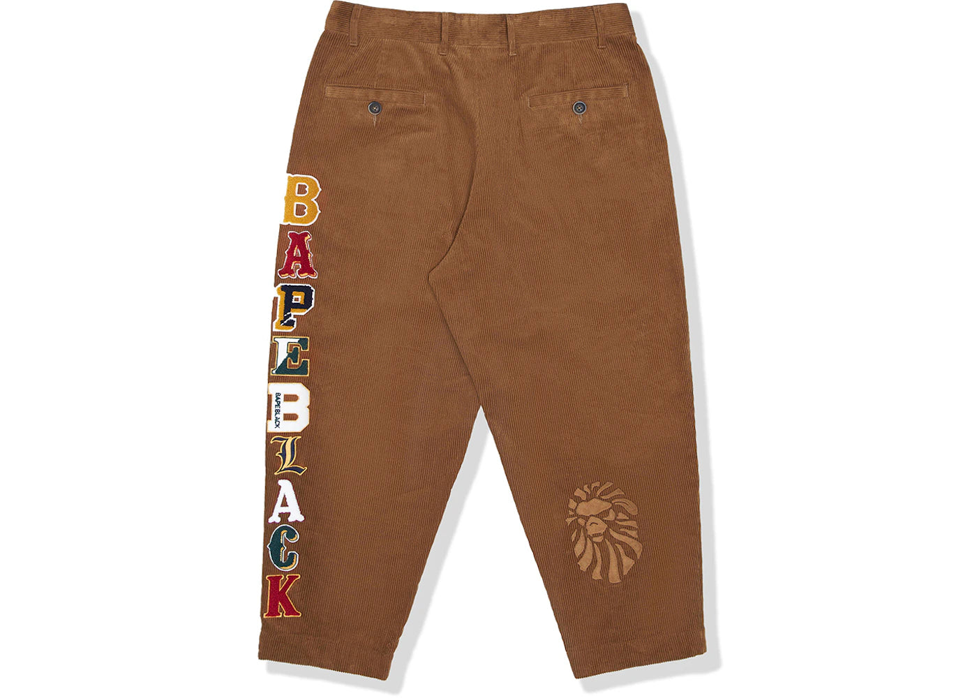 BAPE BLACK Courduroy Chino Pants Beige