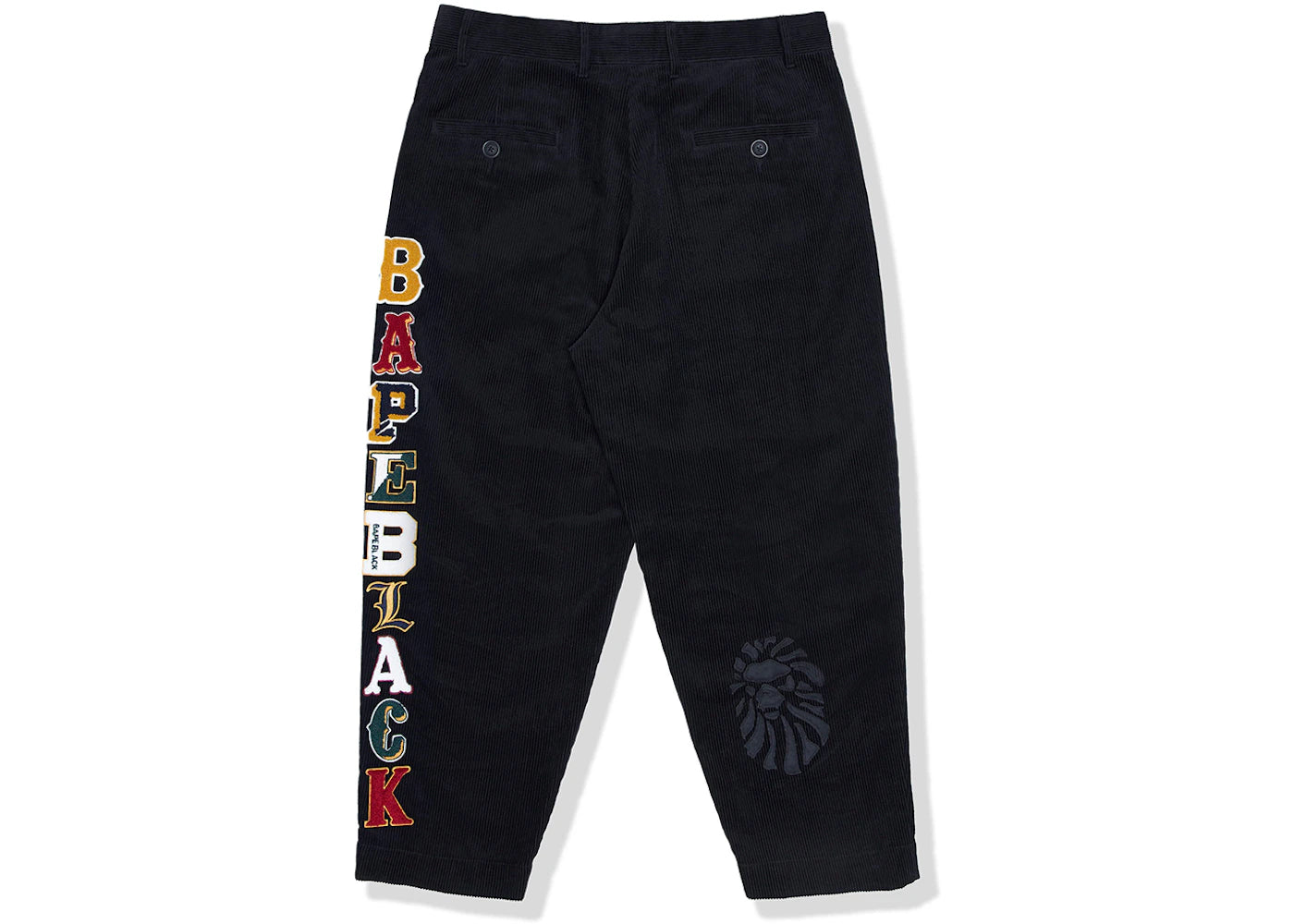 BAPE BLACK Courduroy Chino Pants Black