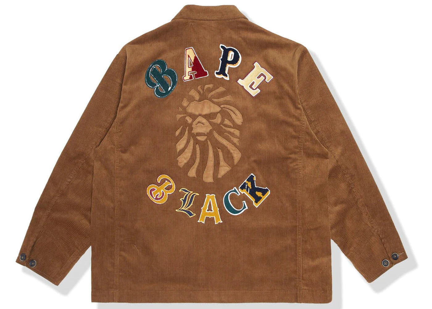 BAPE BLACK Logo Corduroy Work Jacket Beige