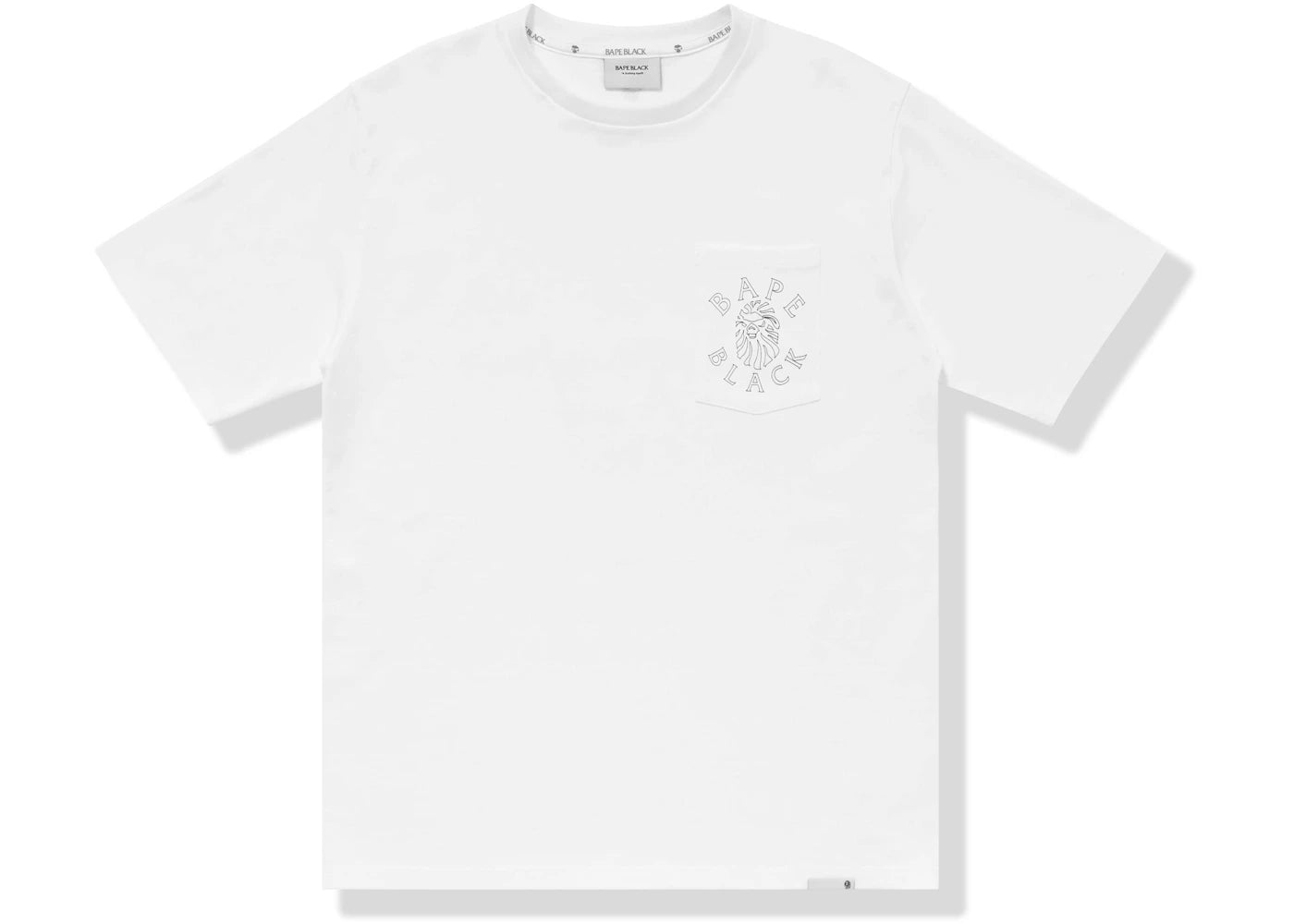 BAPE BLACK Logo Pocket Tee White