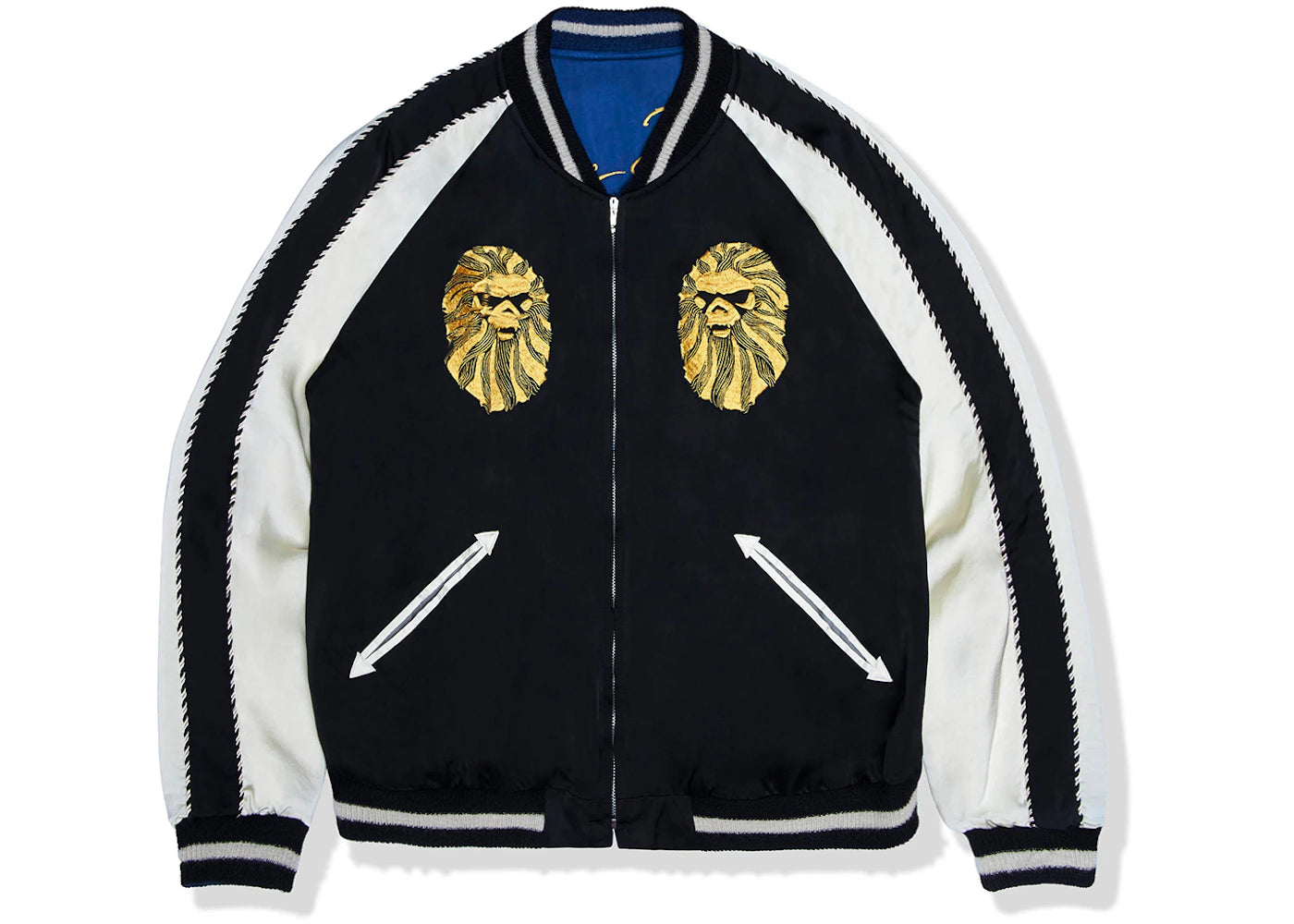 BAPE BLACK Tailor Toyo Reversuble Souvenir Jacket Black/Blue