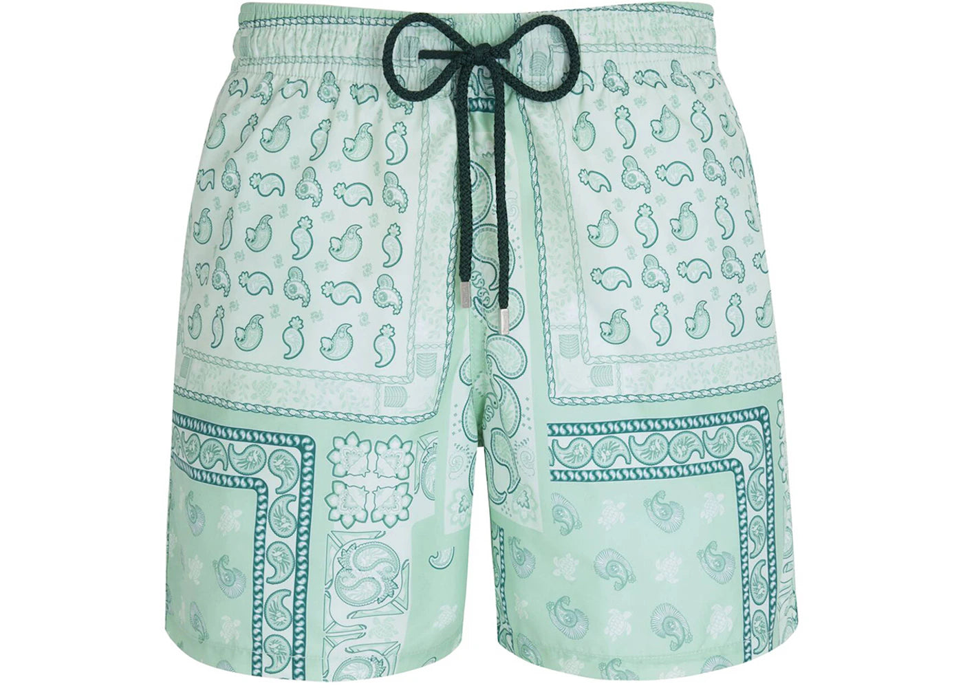 BAPE BLACK x Vilebrequin Bandana Print Swiming Shorts Green